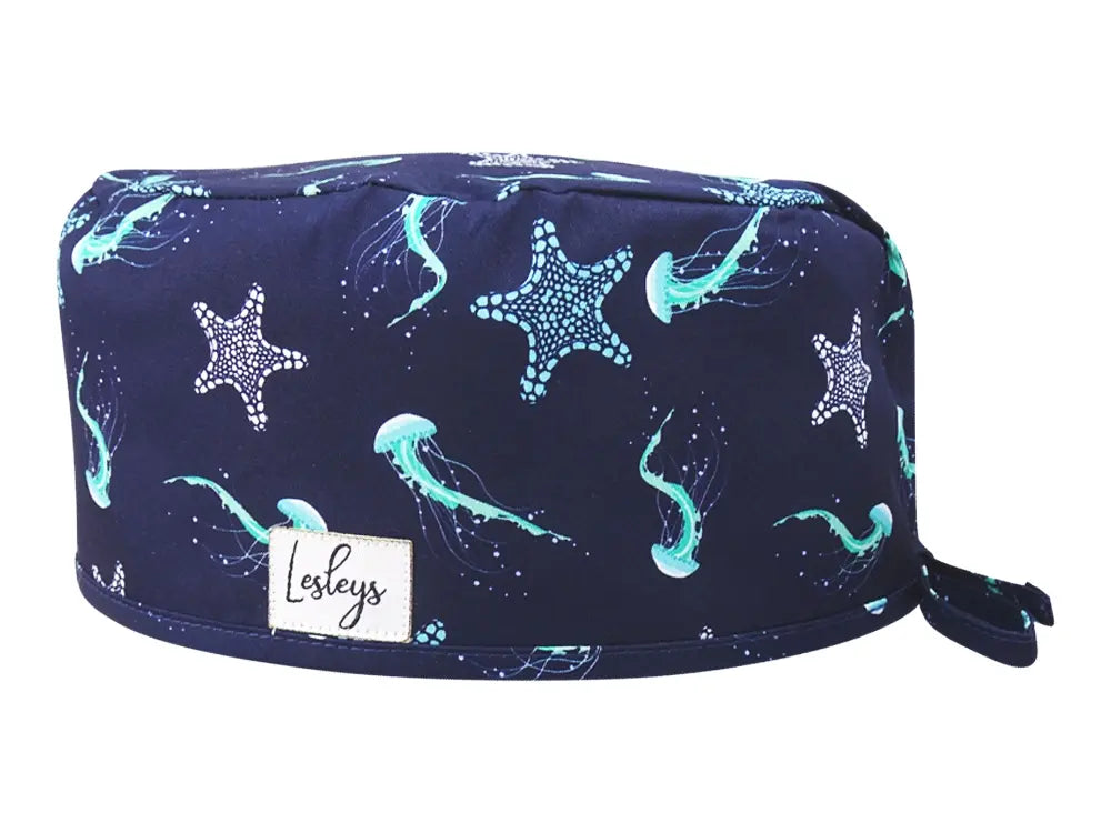 Cotton Scrub Cap - Calot de Bloc - Gorro Quirofano - Cuffia Chirurgica - Deep Sea