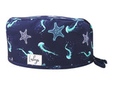 Cotton Scrub Cap - Calot de Bloc - Gorro Quirofano - Cuffia Chirurgica - Deep Sea