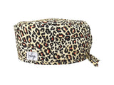 Cotton Scrub Cap - Calot de Bloc - Gorro Quirofano - Cuffia Chirurgica - Leopard