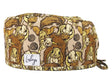 Cotton Scrub Cap - Calot de Bloc - Gorro Quirofano - Cuffia Chirurgica - Squirrel