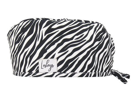 Cotton Scrub Cap - Calot de Bloc - Gorro Quirofano - Cuffia Chirurgica - Zebra Pattern