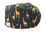 Cotton Scrub Cap - Calot de Bloc - Gorro Quirofano - Cuffia Chirurgica - Giraffes