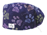 Cotton Scrub Cap - Calot de Bloc - Gorro Quirofano - Cuffia Chirurgica - Dog Love