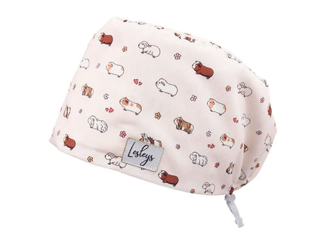 Cotton Scrub Cap - Calot de Bloc - Gorro Quirofano - Cuffia Chirurgica - Guinea Pigs