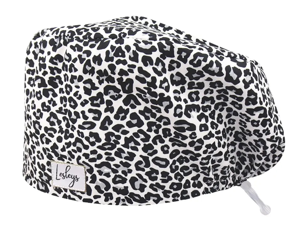 Cotton Scrub Cap - Calot de Bloc - Gorro Quirofano - Cuffia Chirurgica - Snow Leo