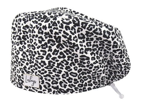 Cotton Scrub Cap - Calot de Bloc - Gorro Quirofano - Cuffia Chirurgica - Snow Leo