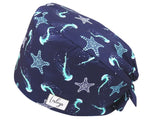Cotton Scrub Cap - Calot de Bloc - Gorro Quirofano - Cuffia Chirurgica - Deep Sea