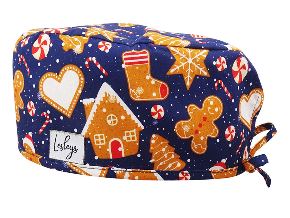 Cotton Scrub Cap - Calot de Bloc - Gorro Quirofano - Cuffia Chirurgica - Gingerbread
