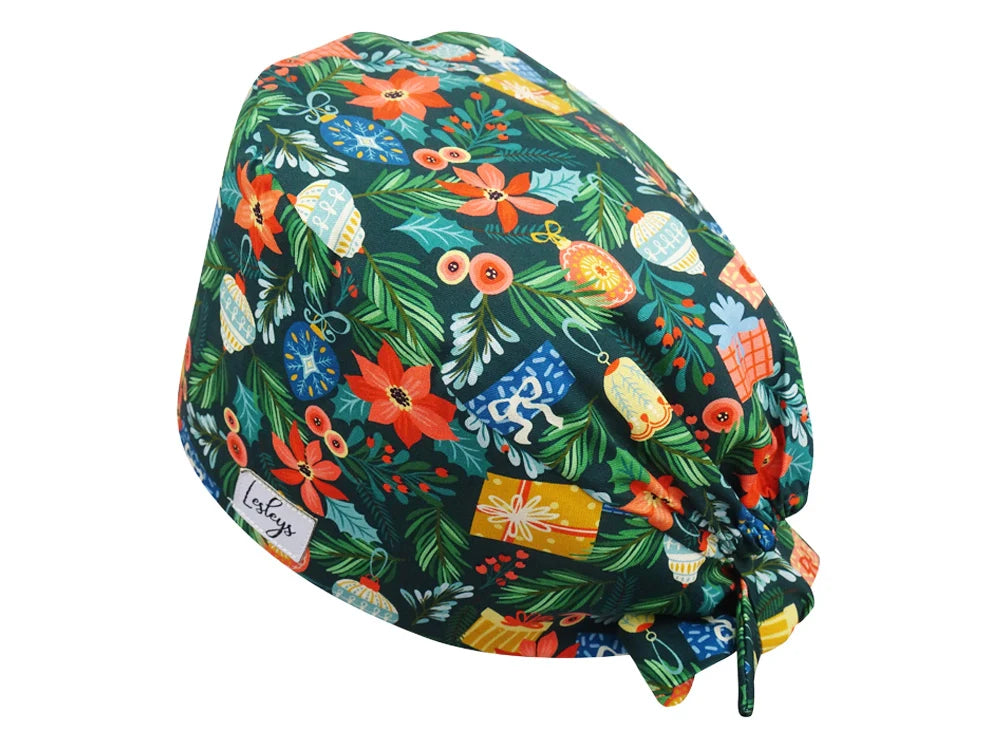 Cotton Scrub Cap - Calot de Bloc - Gorro Quirofano - Cuffia Chirurgica - Advent Wreath