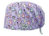 Cotton Scrub Cap - Calot de Bloc - Gorro Quirofano - Cuffia Chirurgica - Happy Teeth