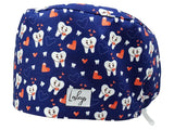 Cotton Scrub Cap - Calot de Bloc - Gorro Quirofano - Cuffia Chirurgica - Cuddle Teeth
