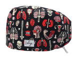 Cotton Scrub Cap - Calot de Bloc - Gorro Quirofano - Cuffia Chirurgica - Anatomy