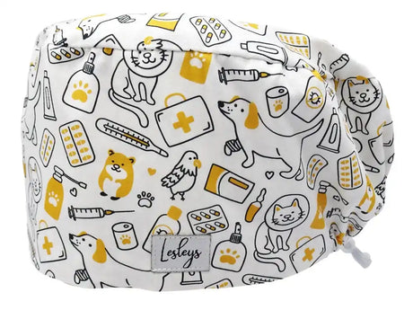 Cotton Scrub Cap - Calot de Bloc - Gorro Quirofano - Cuffia Chirurgica - Vet Medicine