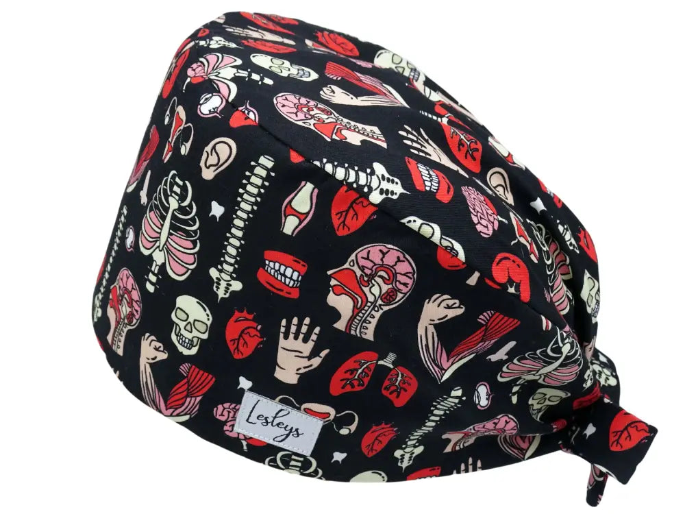 Cotton Scrub Cap - Calot de Bloc - Gorro Quirofano - Cuffia Chirurgica - Anatomy