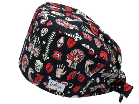 Cotton Scrub Cap - Calot de Bloc - Gorro Quirofano - Cuffia Chirurgica - Anatomy