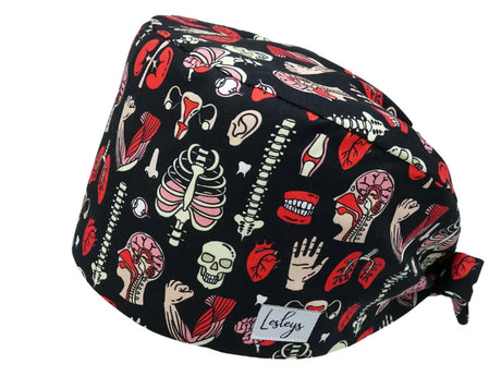 Cotton Scrub Cap - Calot de Bloc - Gorro Quirofano - Cuffia Chirurgica - Anatomy