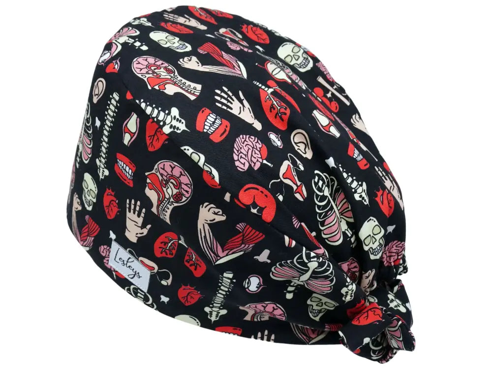 Cotton Scrub Cap - Calot de Bloc - Gorro Quirofano - Cuffia Chirurgica - Anatomy