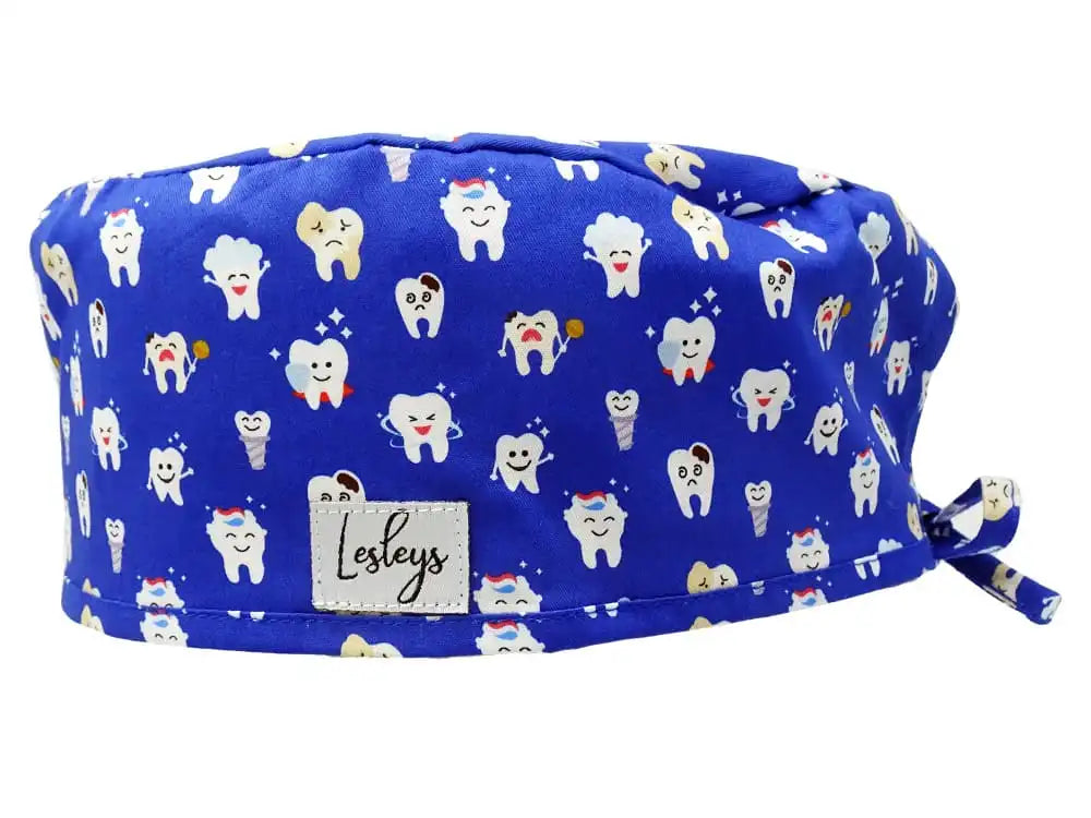 Cotton Scrub Cap - Calot de Bloc - Gorro Quirofano - Cuffia Chirurgica - Tooth Heroes
