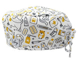 Cotton Scrub Cap - Calot de Bloc - Gorro Quirofano - Cuffia Chirurgica - Vet Medicine
