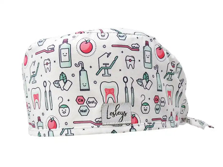Cotton Scrub Cap - Calot de Bloc - Gorro Quirofano - Cuffia Chirurgica - Teeth Party
