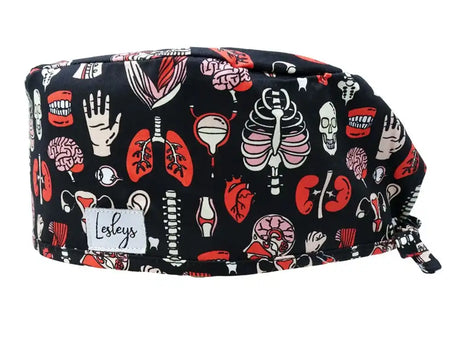 Cotton Scrub Cap - Calot de Bloc - Gorro Quirofano - Cuffia Chirurgica - Anatomy