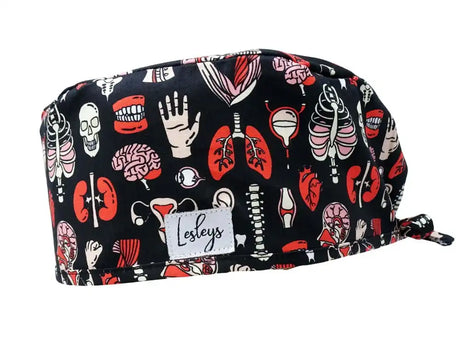 Cotton Scrub Cap - Calot de Bloc - Gorro Quirofano - Cuffia Chirurgica - Anatomy