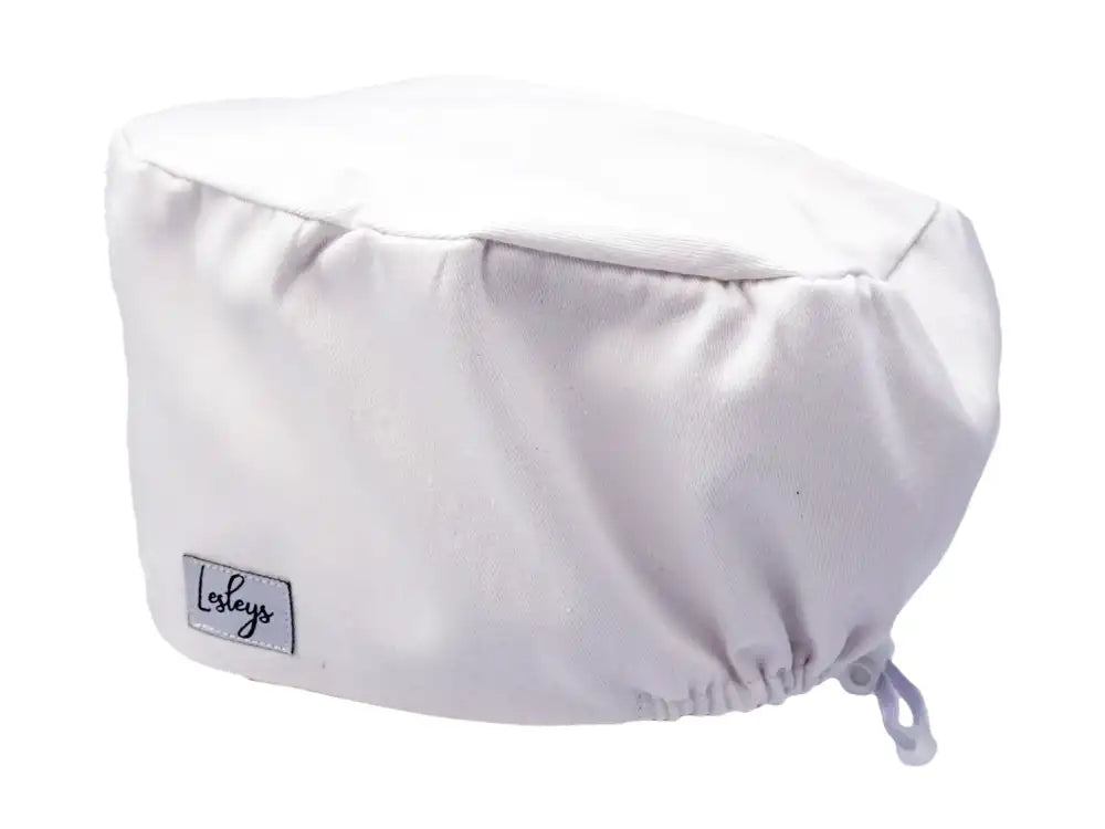 Cotton Scrub Cap - Calot de Bloc - Gorro Quirofano - Cuffia Chirurgica - White